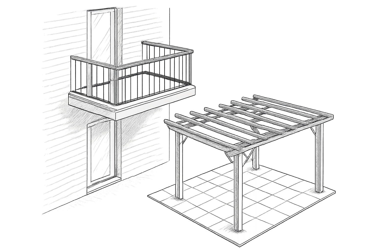 différence juridique entre balcon et terrasse