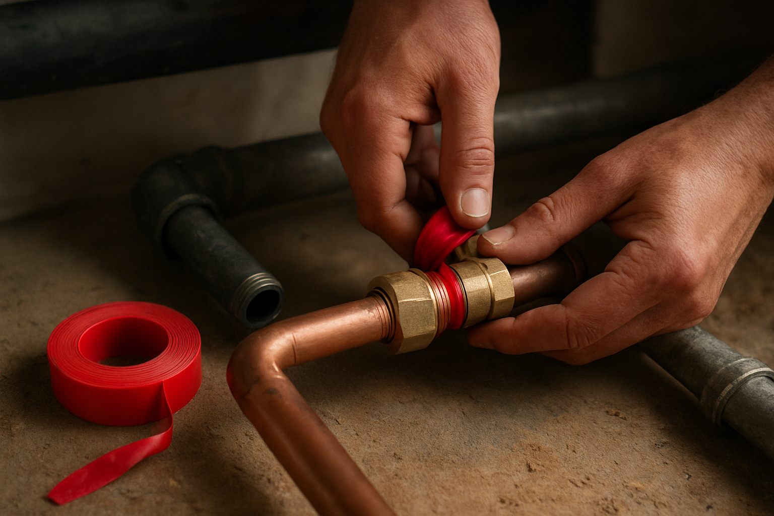 Joint rouge ou noir : comment choisir selon vos raccords en plomberie