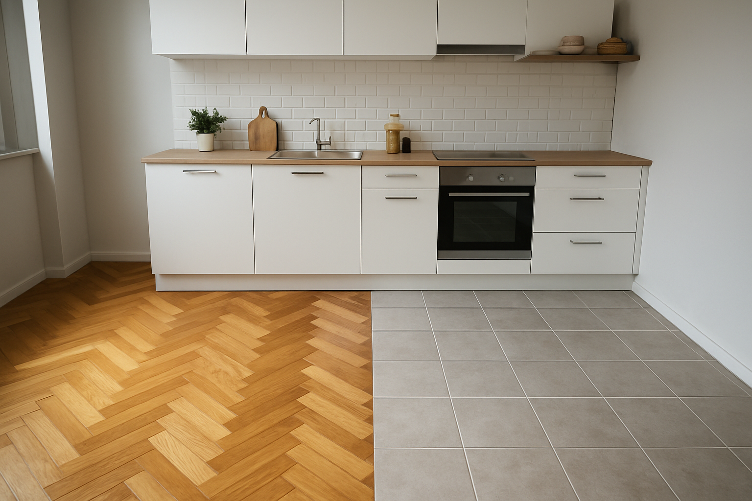 Parquet ou carrelage dans la cuisine : comment choisir le revêtement le plus adapté à votre pièce