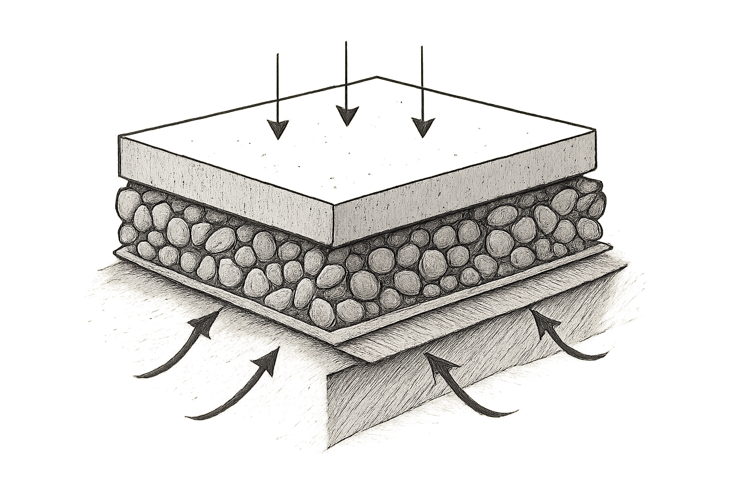 quel type de gravier sous dalle beton