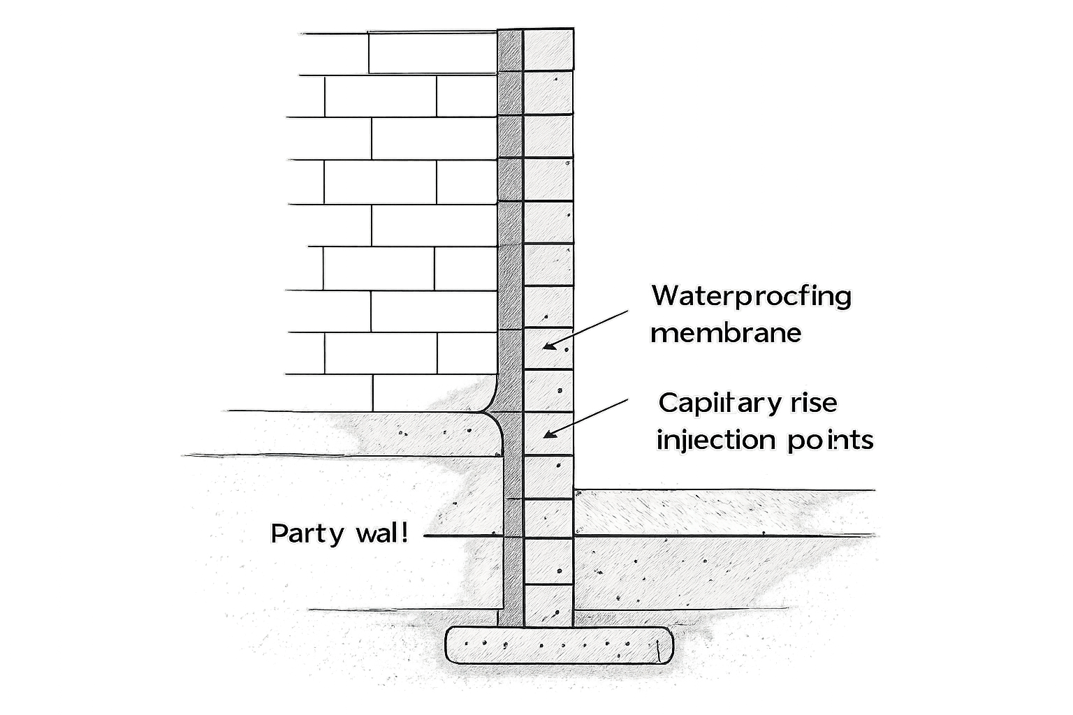 etancheite entre deux murs mitoyens solutions techniques et responsabilites