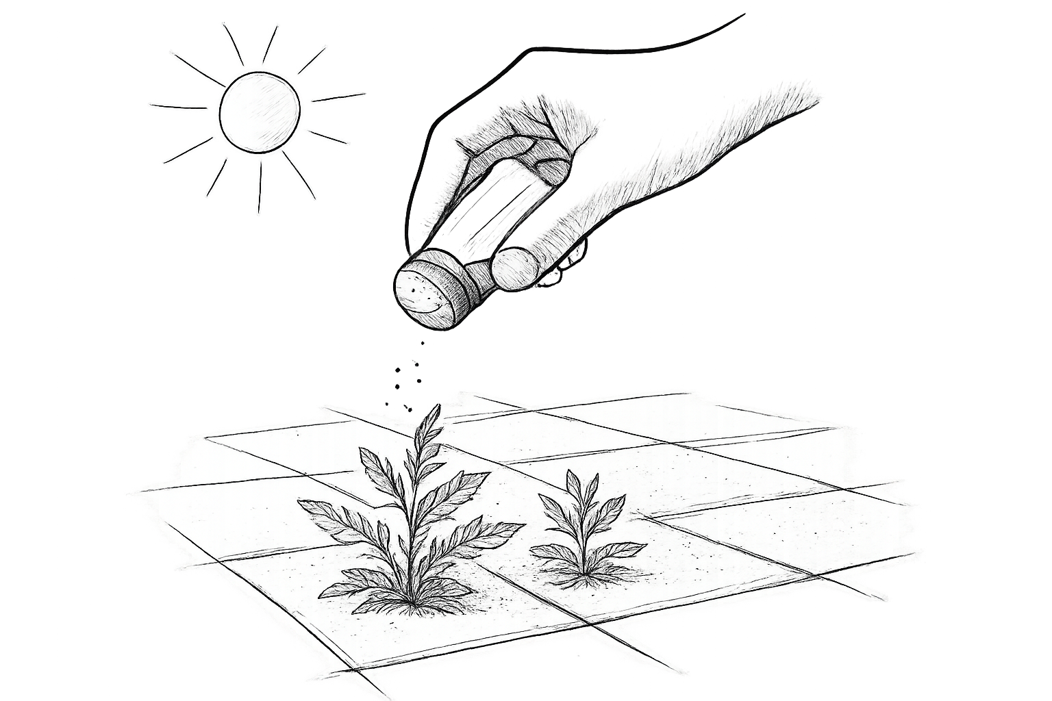 gros sel pour desherber comment lutiliser efficacement sans abimer votre sol
