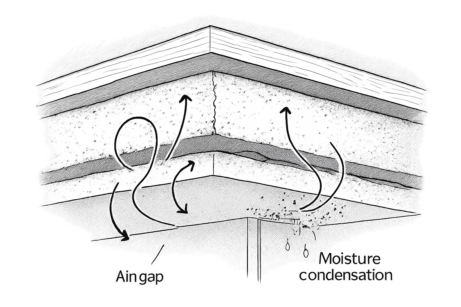 vide dair entre isolant et placo plafond impact et solutions efficaces