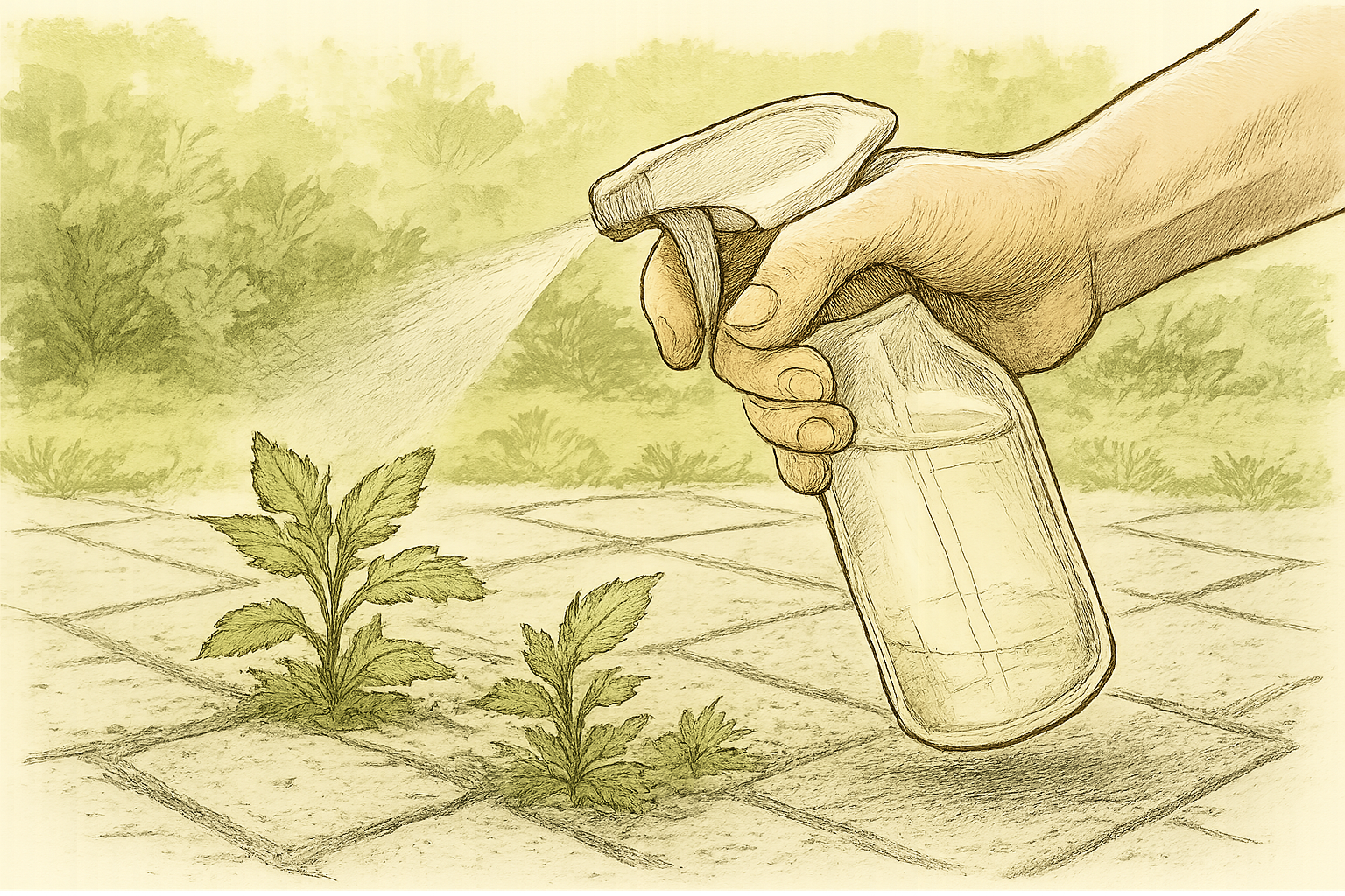 vinaigre blanc et adblue dosage pour un desherbant naturel efficace